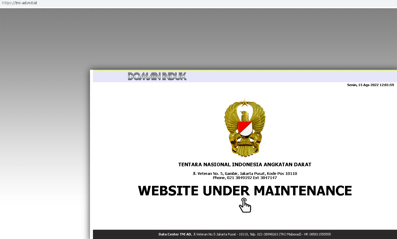 Hacker India Retas Situs TNI AD, Ini Kata Si Hacker Alasannya, TNI AD Sebut Data Aman